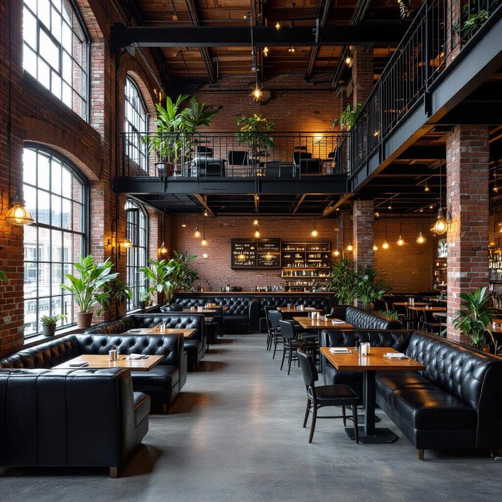 Abandoned Brick Factory Transformed into a Chic Restaurant