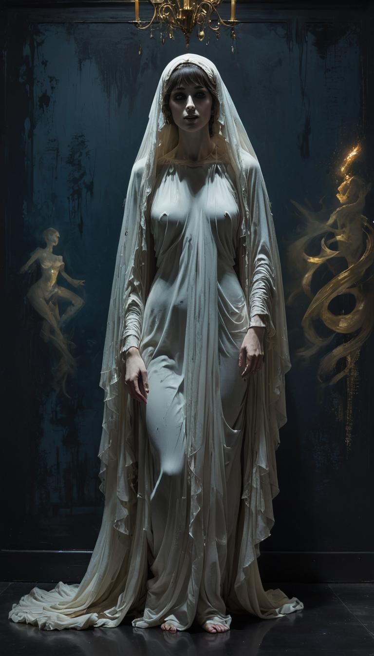 Ghostly Lantern in Museum Display: Fine Art