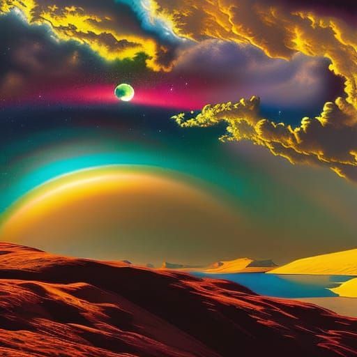 Cosmic Deities Orbiting: Graphic Novel Poster Art