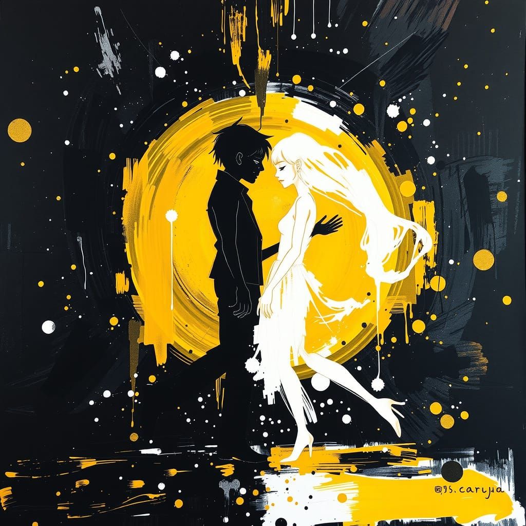 Duality and Unity in Vibrant Impasto Style