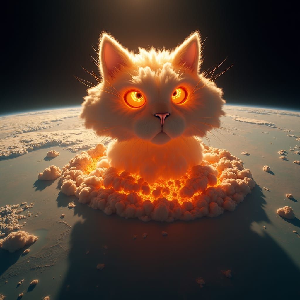 Cat-Shaped Nuclear Explosion Seen From Space
