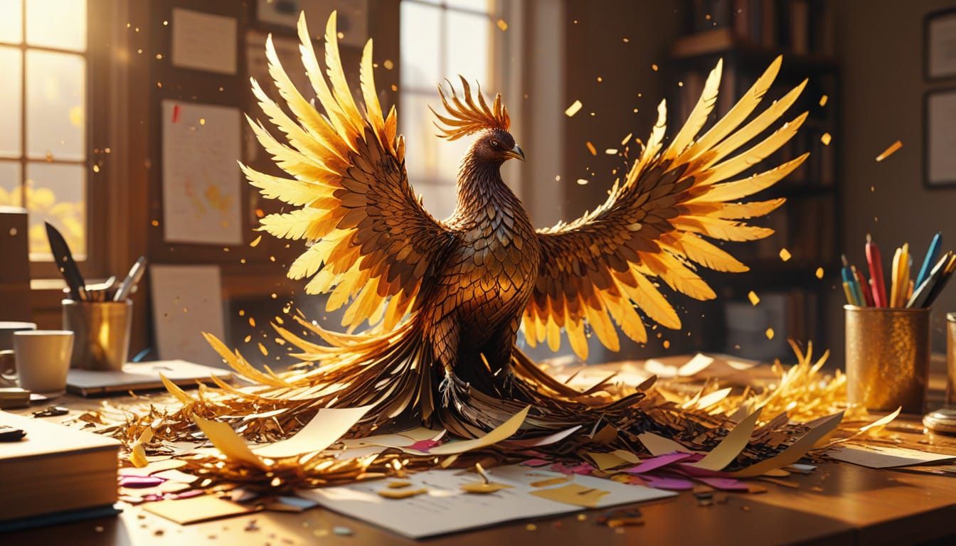 Phoenix Rising: A Digital Art Masterpiece