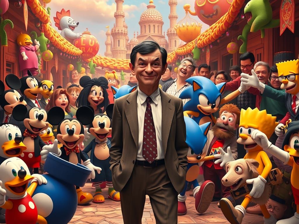 Epic Cartoon Chaos in 3D Anime Style