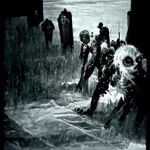 Night of the Living Dead: Horror Engraving