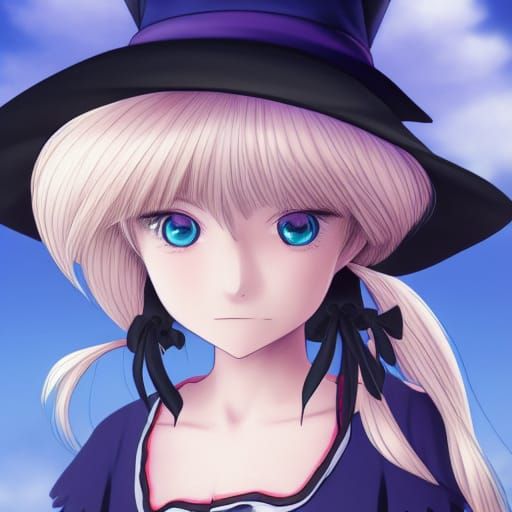 Marisa Kirisame in Ghibli Anime Style