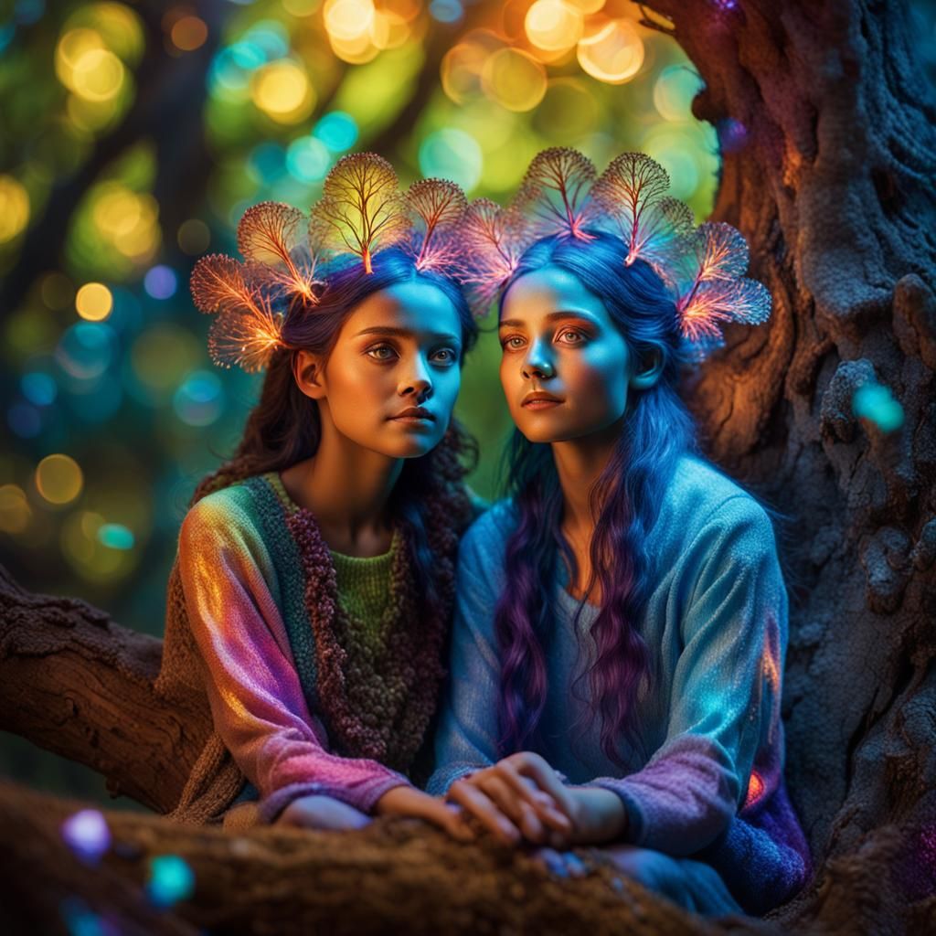Bioluminescent Fairy Women by Tree of Life