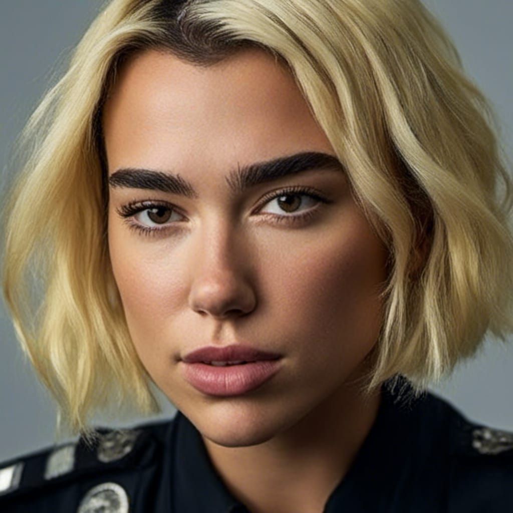 Photo-Realistic Portrait of Police Officer