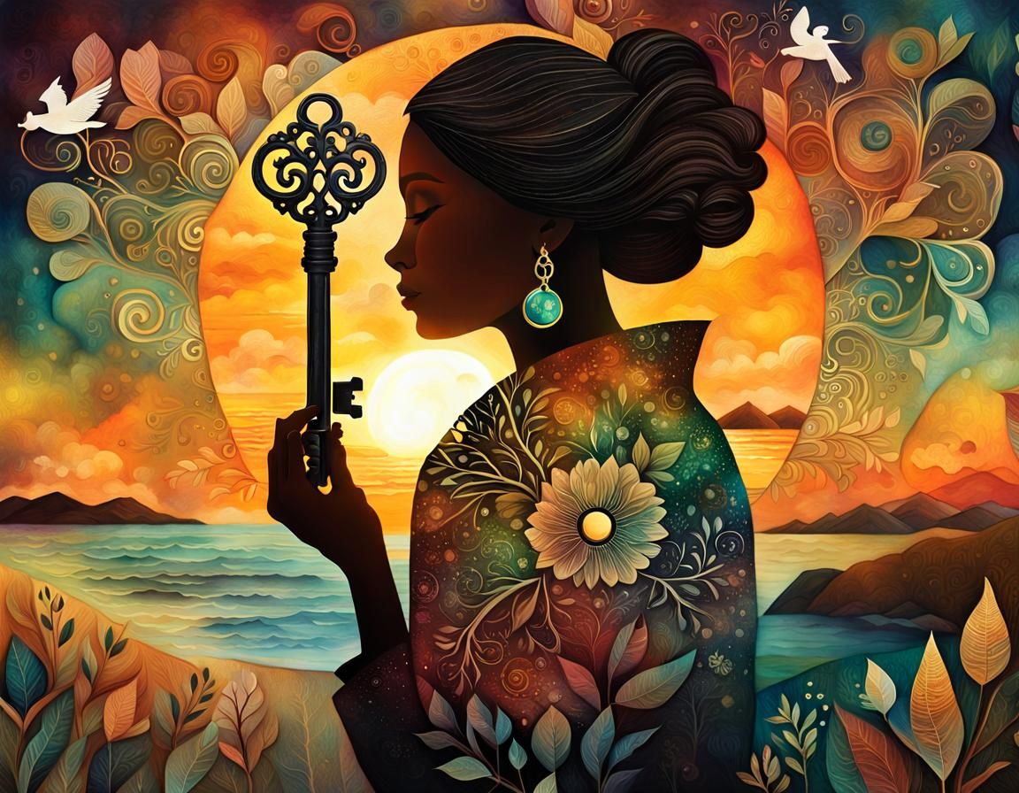 Inspirational Collage: Empowerment and Self-Discovery