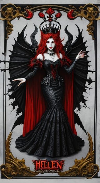 Dramatic Hell Queen Portrait