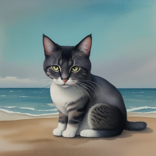 Cat on the Beach 2, 1.5