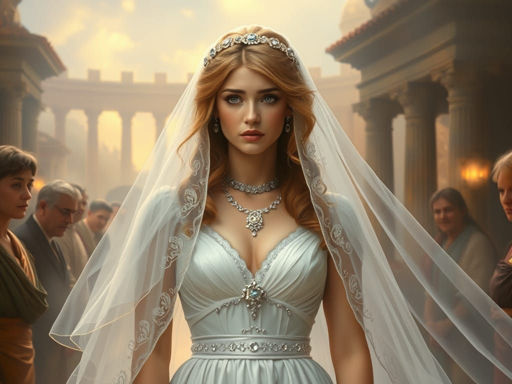 Ancient Rome Princess Prepares for Enchanted Wedding in Whit...