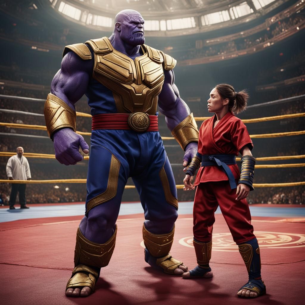 Judo and Wrestling Women Confront Thanos