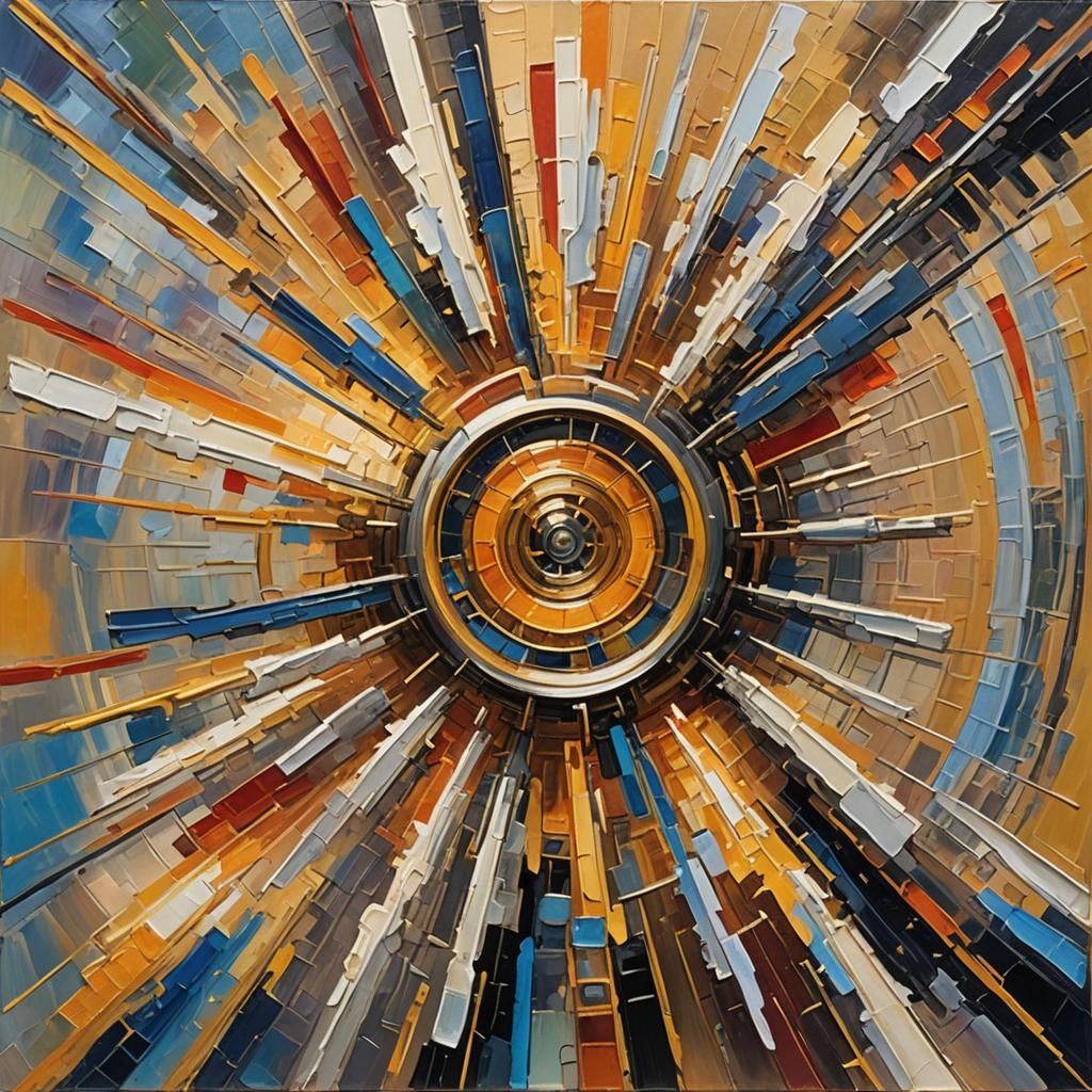 Expressionist Accelerator Core in Impasto Oil Painting