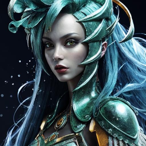 Elegant 3D Render in Vibrant Colors