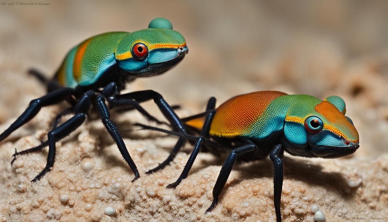 Detailed and Colorful Naked Mole Rat Family