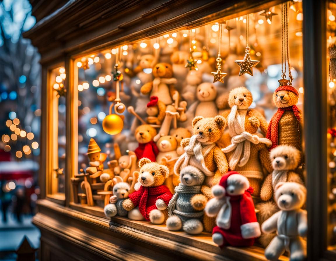 Magical Christmas Toyshop Window Display