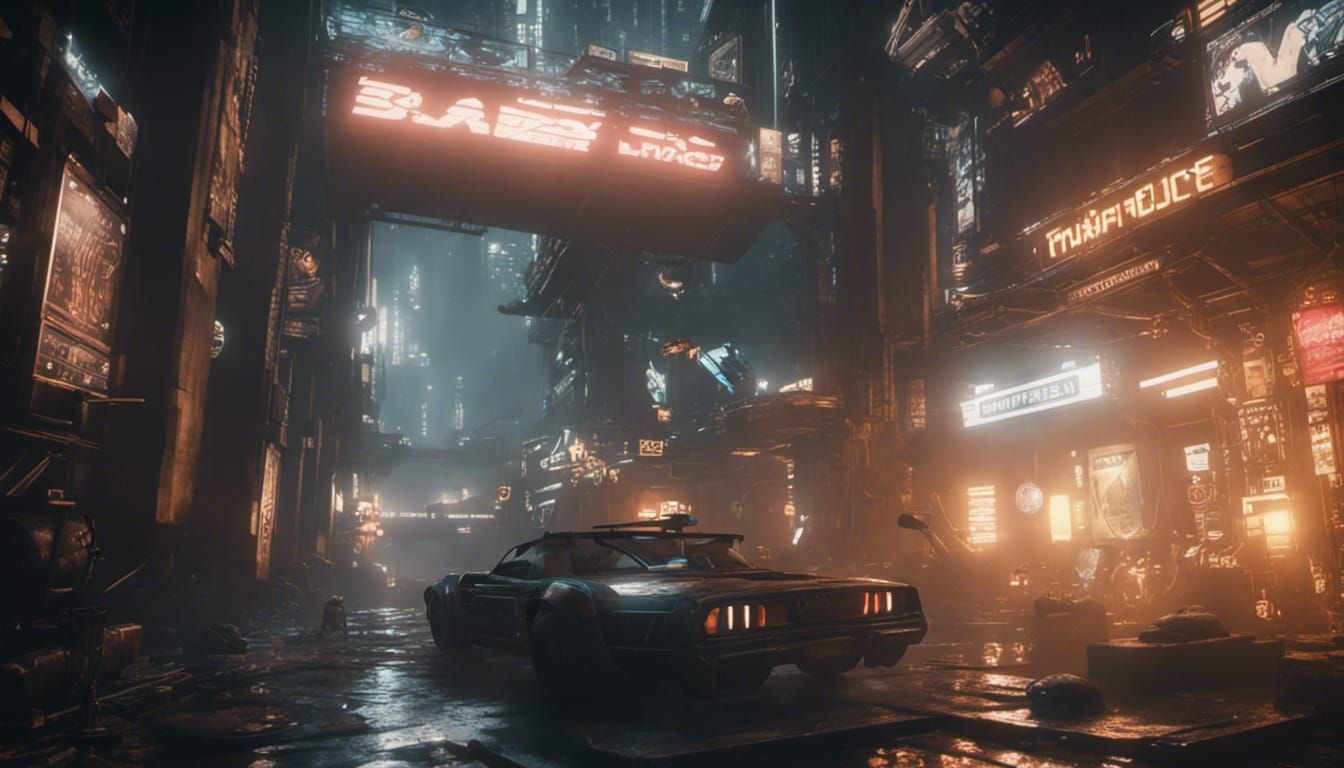 Futuristic Cityscape in 3D Cinematic Style