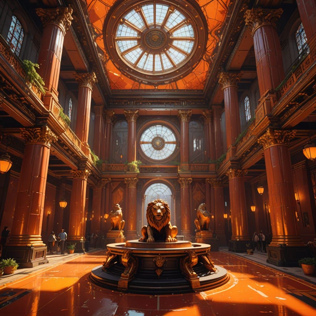 Grand Audience Hall Interior in Unreal Engine 5