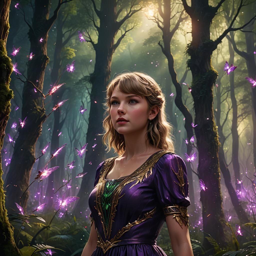 Mystical Forest Singer: Fantasy Concept Art