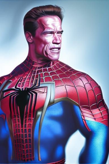 Arnold Schwarzenegger as Spiderman
