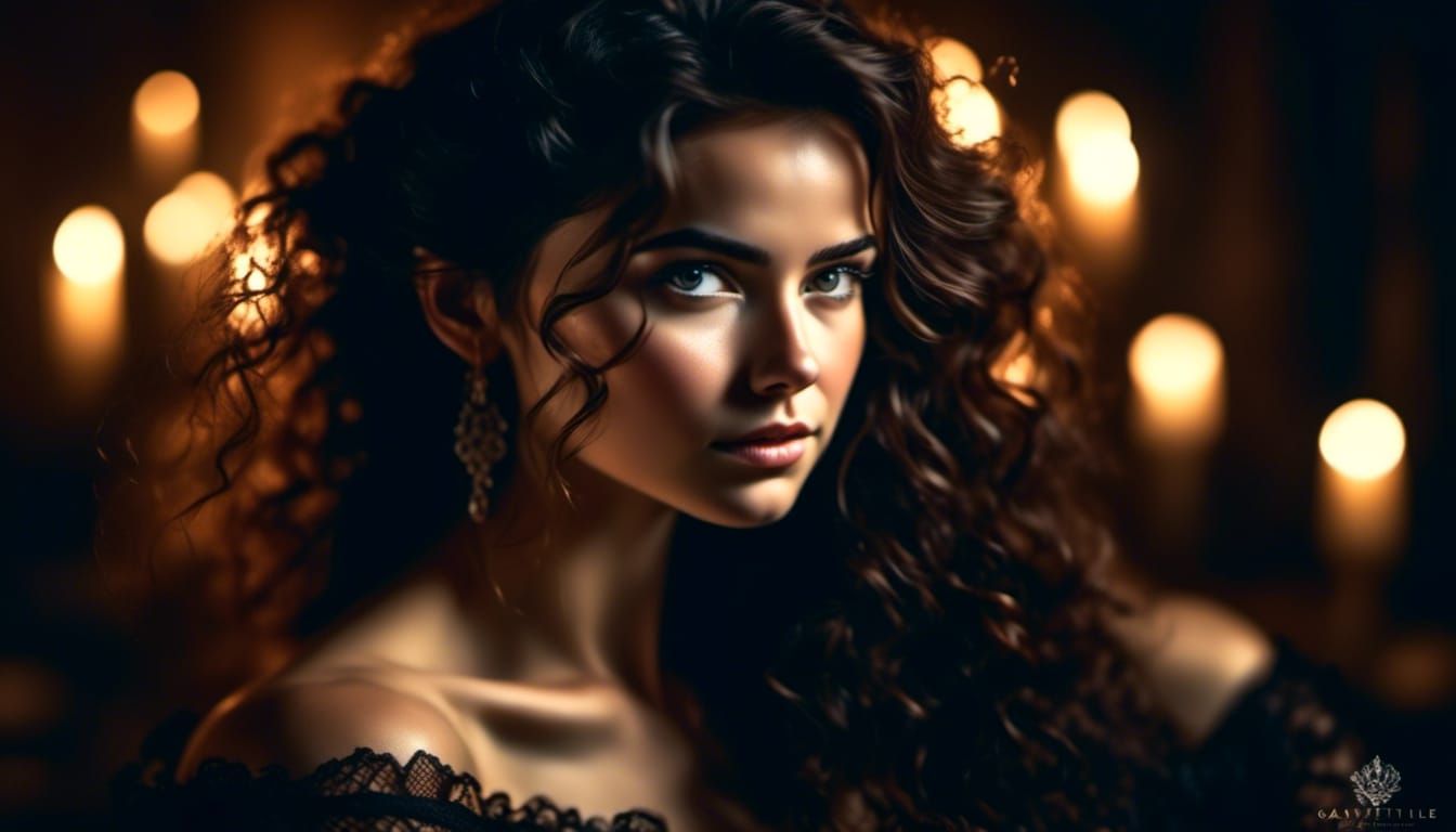 Elegant Woman in Soft Focus Portrait