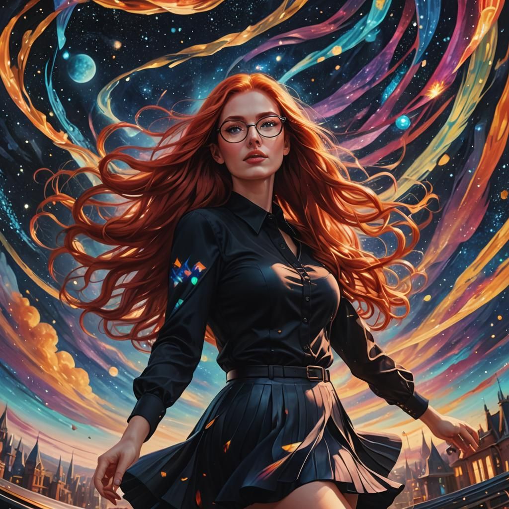 Dimensional Travel: Holographic Astral Illustration