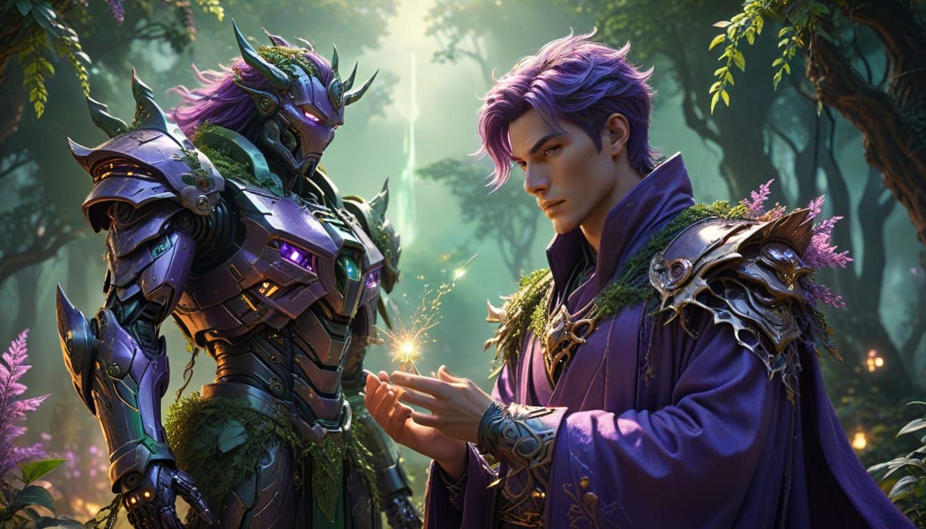 Fantasy Anime King and Mecha Demonstration