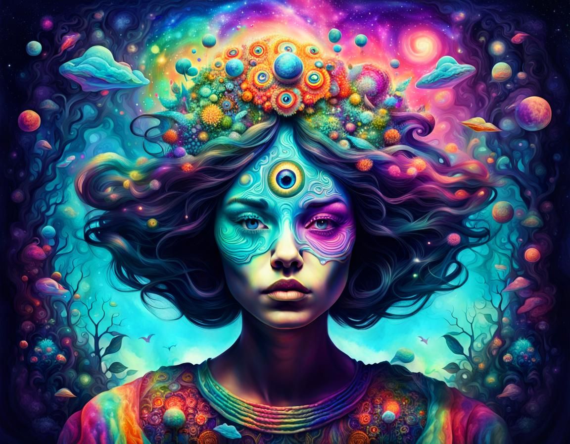 Dreamy Surreal Portrait of the Mind's Eye