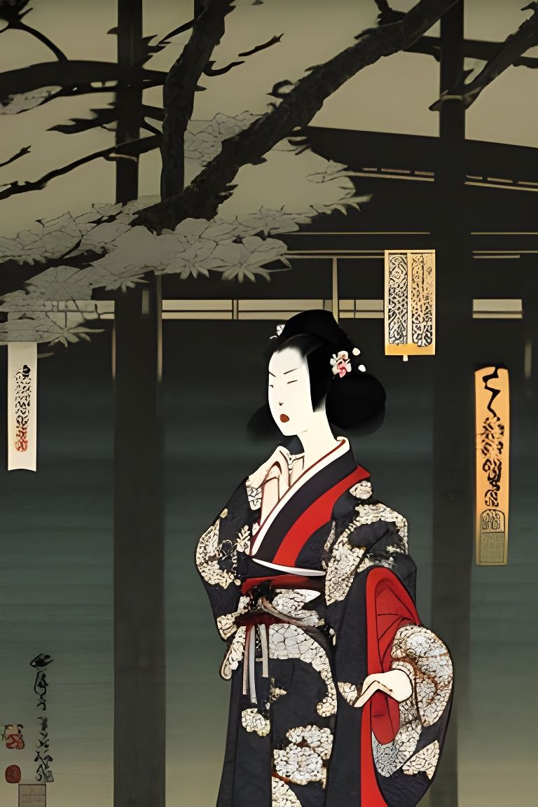 Geisha Battles with Katana in Yamamoto Style