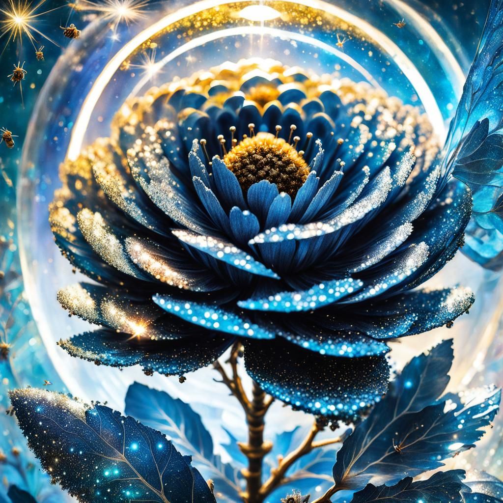 Magical Sparkly Beehive in Double Exposure Collage