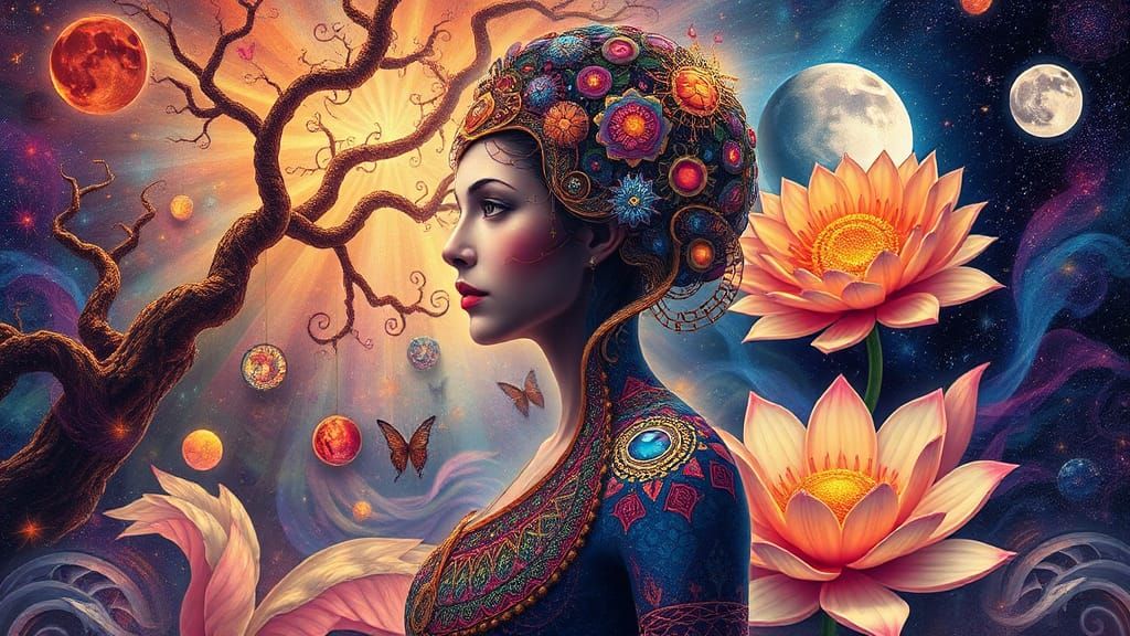 Enlightenment: Infinite Consciousness in Psychedelic 8k