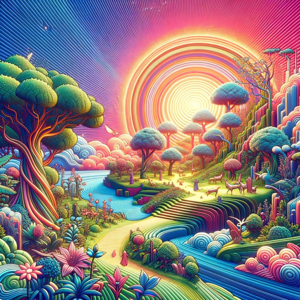 Early 20th Century Garden of Eden in Vibrant 4K