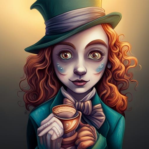 Wonderland Tea Party: Detailed Matte Painting