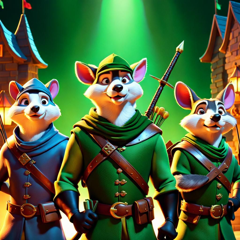 Merry Men: Anthropomorphic Animals in 3D Digital Art