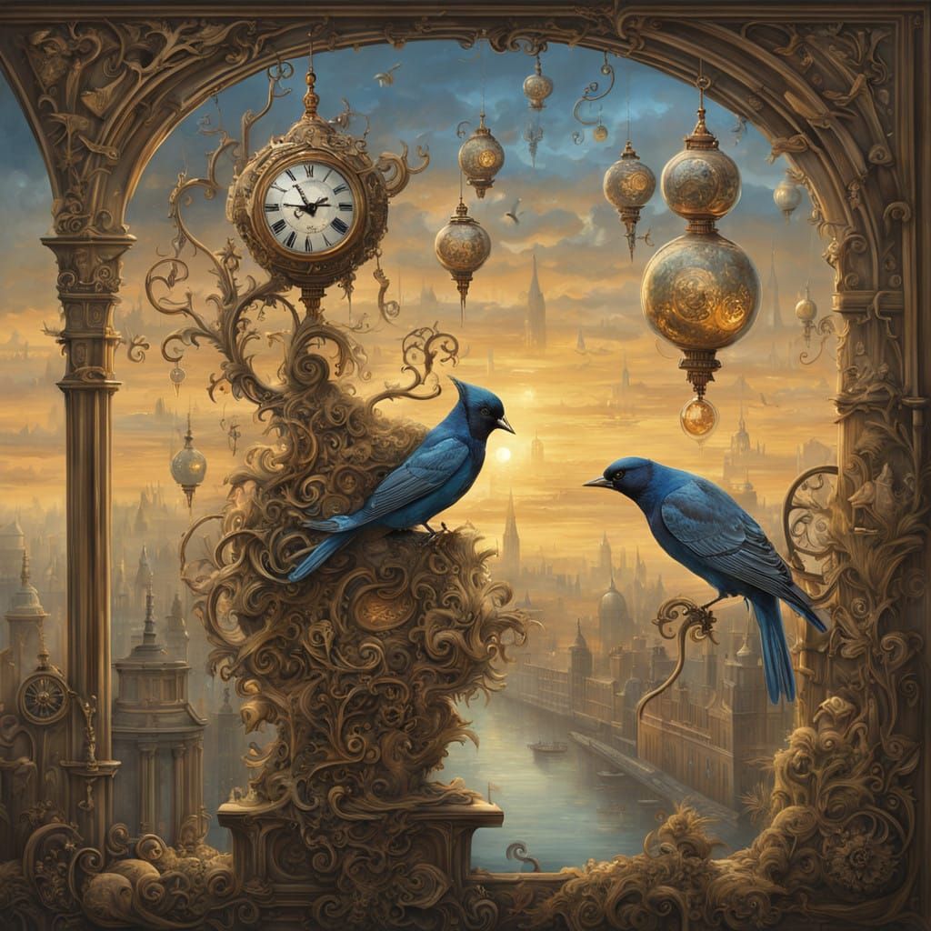 Steampunk Sunrise in Victorian London
