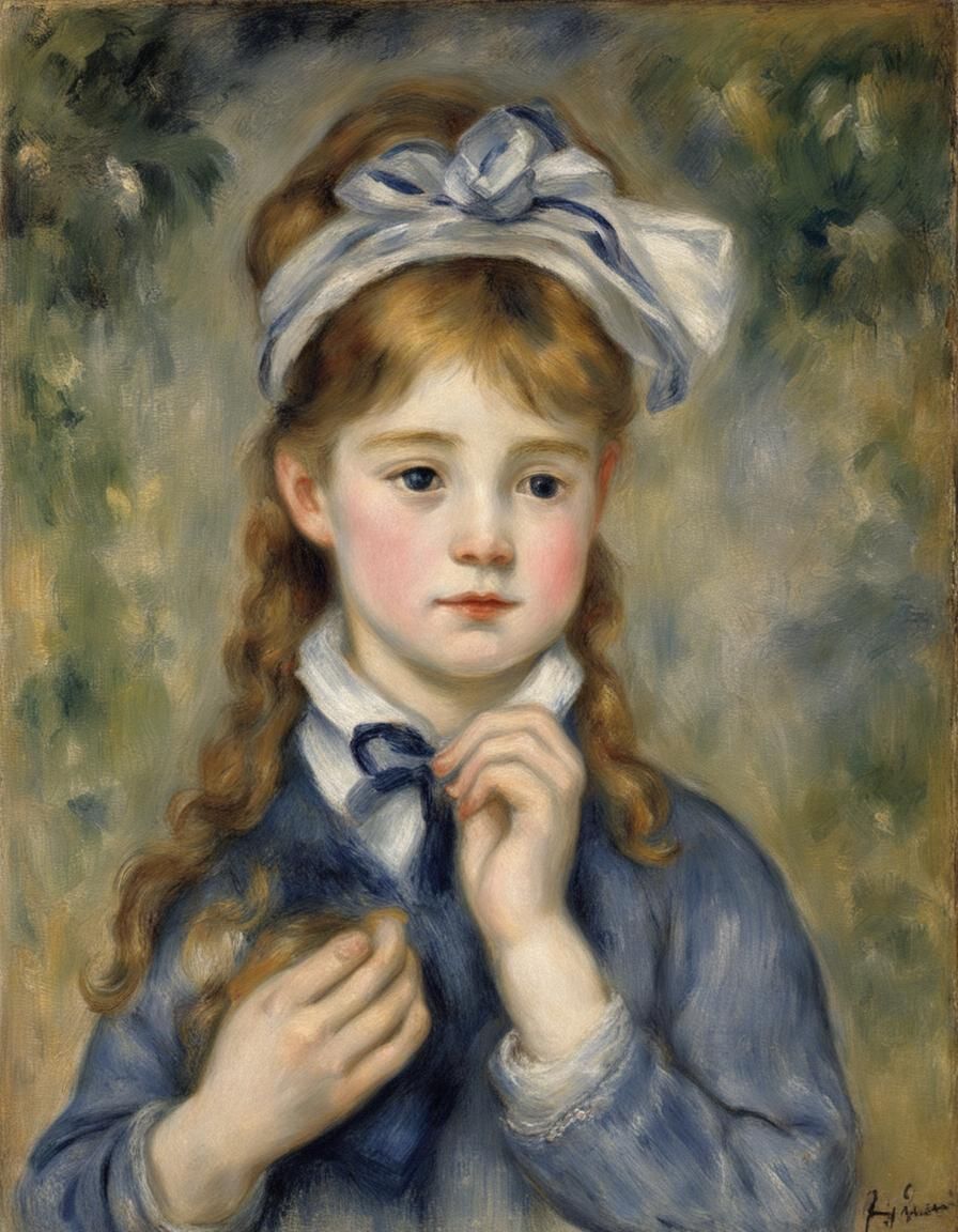 Impressionist Portrait of a Young Woman