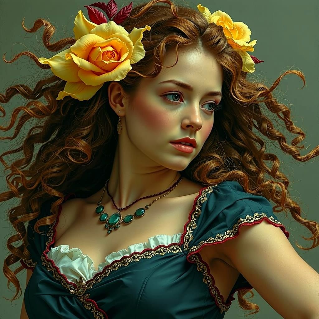 Swirling Red Forms in Dynamic Abstract Art