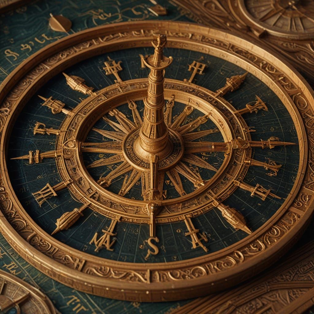 Renaissance Ship Sails Through Data Sea as Oil Painting