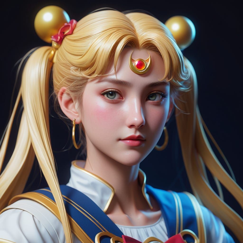 Sailor Moon Goddess in Celestial Splendor
