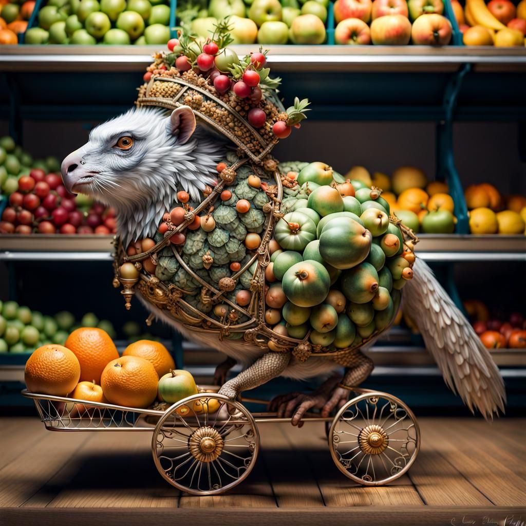 Ornate Animal Hybrid at Whimsical Supermarket