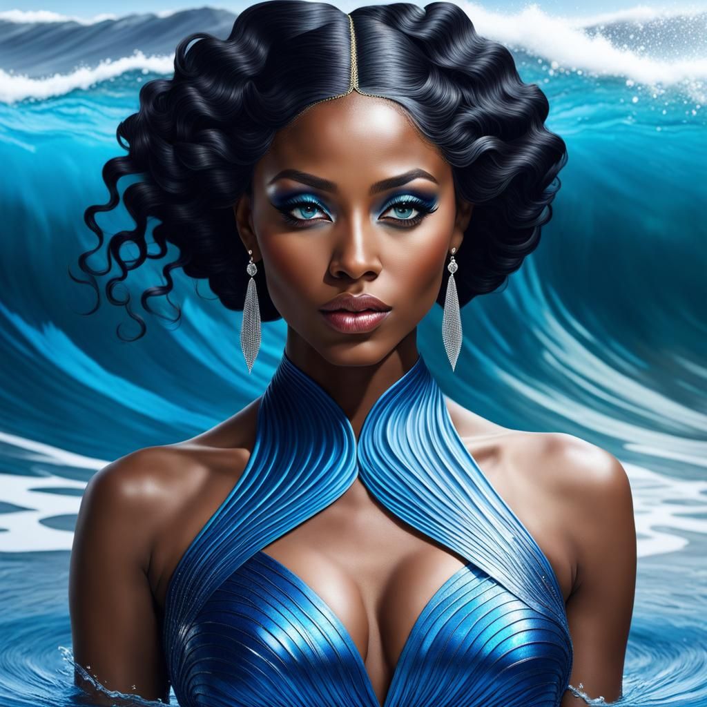 Water Goddess, Black Woman