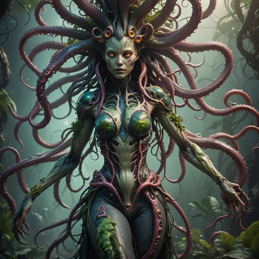 Tentacled Alien Girl