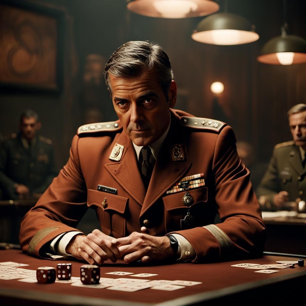 Jurge Cloonerz As The Nazi Who Played yahtzee 2