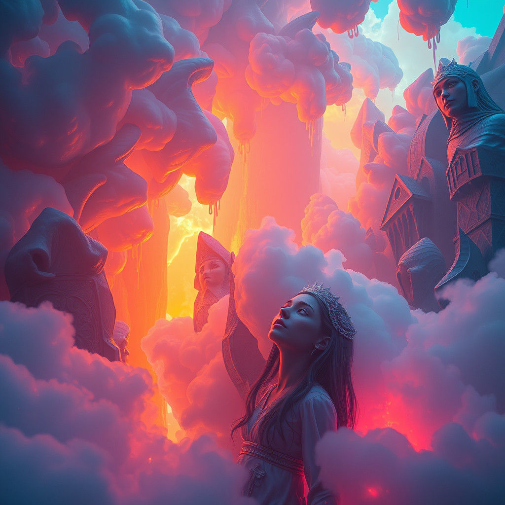 Ethereal Dreamscape in a Fantastical Concept Art Style
