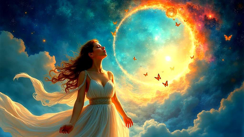 Ethereal Portal: A Surreal Art Nouveau Vision