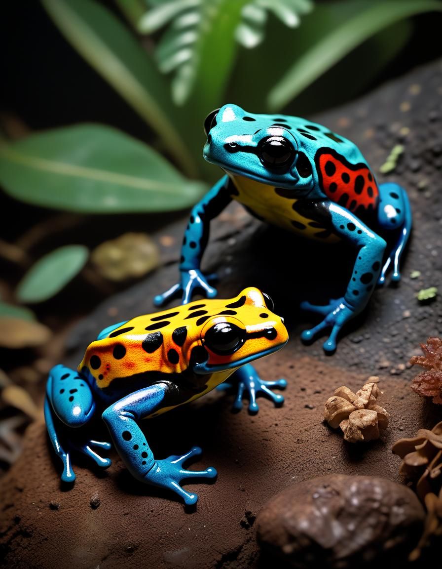 South American Poison Dart Frog Cinematic Still