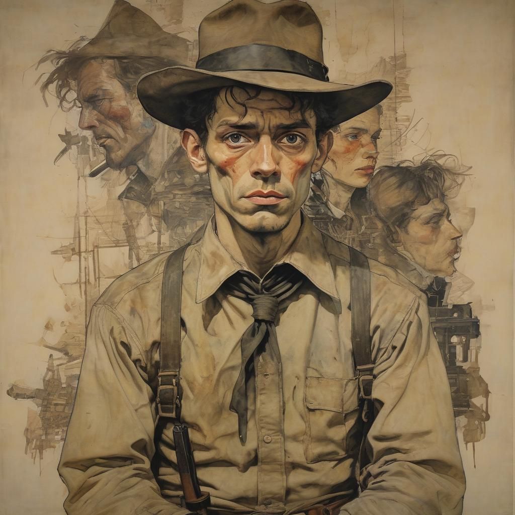 Sheriff Movie Poster in Symbolist Style