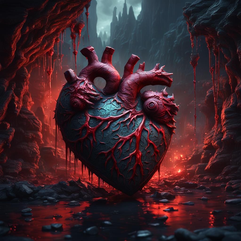 Bleeding Broken Heart: A Study in Sorrow