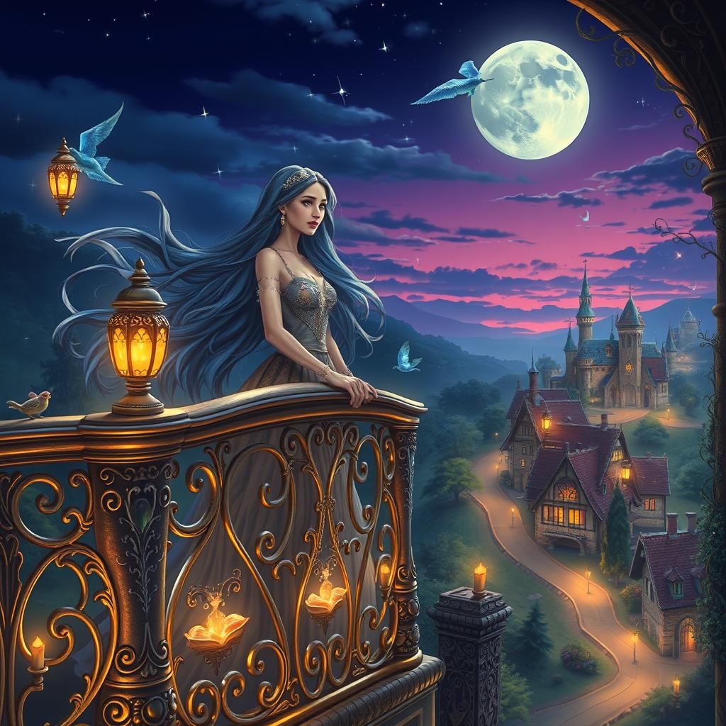 💘Yasmina on her balcony👰🏻‍♀️