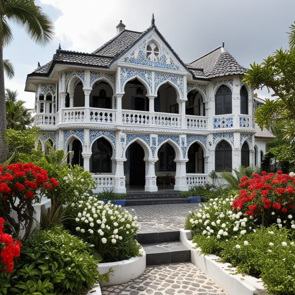 Magical Art Deco Villa with Starry Motifs